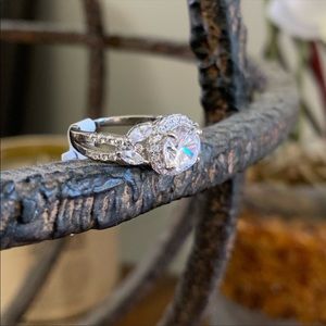 925 Brilliant Cut Engagement Ring